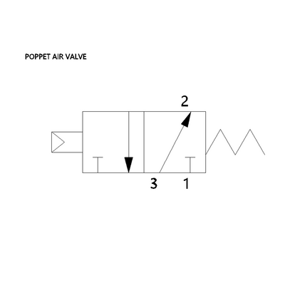 G227A1PP3014A00 NUMATICS/AVENTICS AIR PILOTED POPPET VALVE 227 SERIES 3/2 NO 3/8" G , EXT PILOT